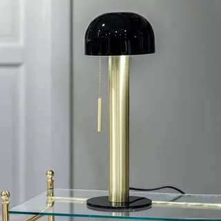 Bordslampa Costa i metall, svart/mässing von Markslöjd in Schwarz, Messing – Produktfoto 1 von 2
