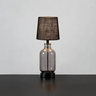 Costero Tischleuchte H43 Smoke/Black von Markslöjd in Transparent, Natur – Produktfoto 1 von 2