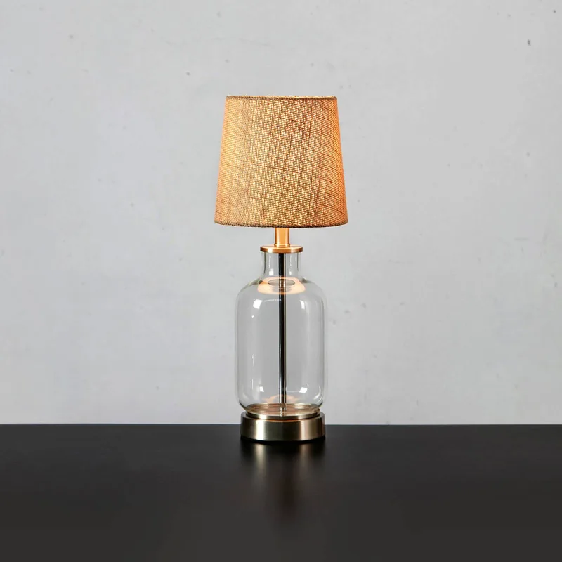 Tafellamp Costero, transparant/naturel, 43 cm by Markslöjd in Transparent, Natural – product photo