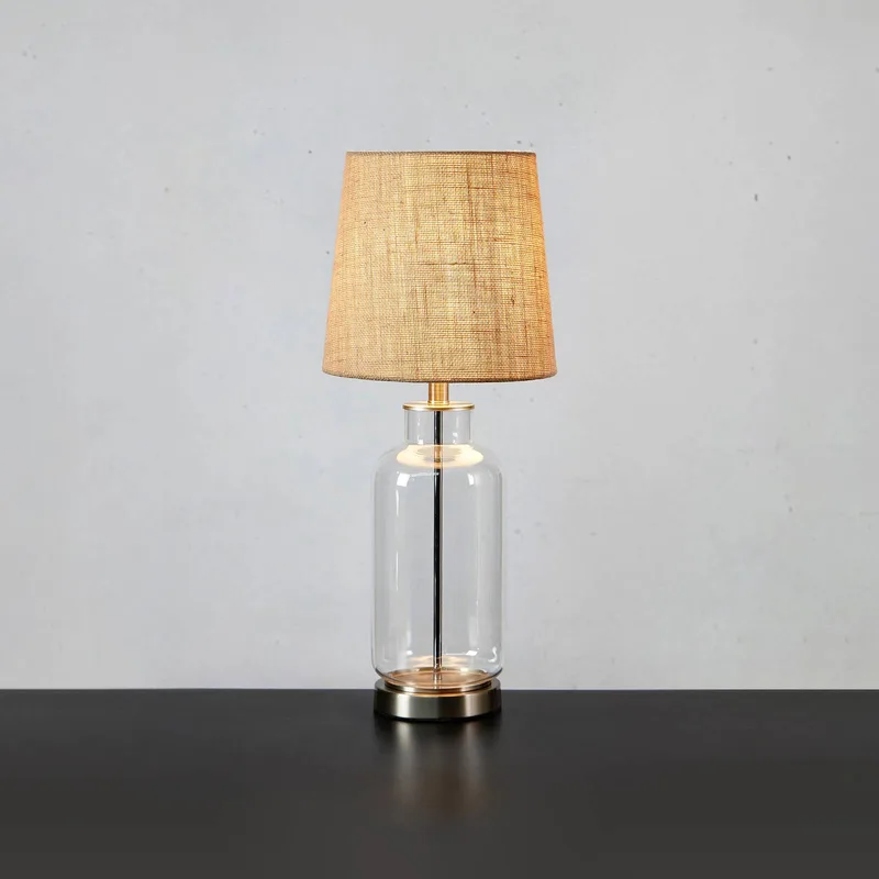 Costero Tischlampe Klar 61,5 cm von Markslöjd in Rookgrijs, Schwarz – Produktfoto 1 von 2