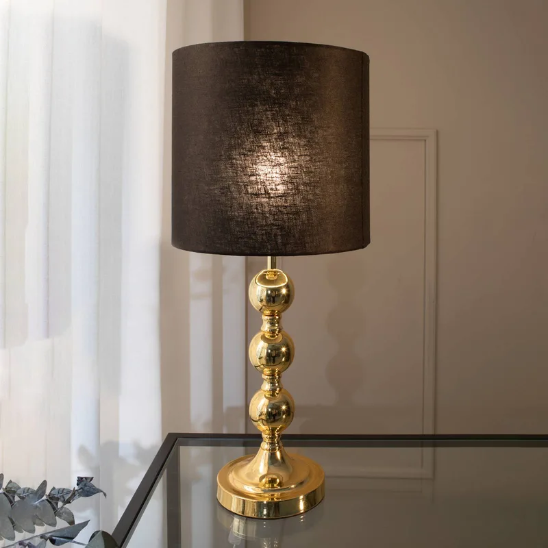 Lampe à poser Octo de Markslöjd en Laiton, Noir – photo produit 1 sur 2