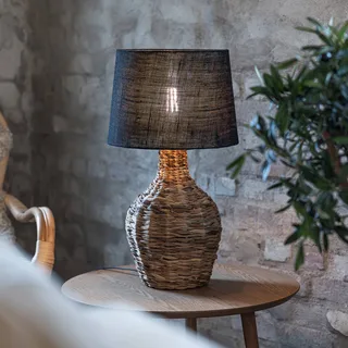 Paglia 1 Tischleuchte Black/Natural von Markslöjd in Natur, Schwarz – Produktfoto 2 von 4