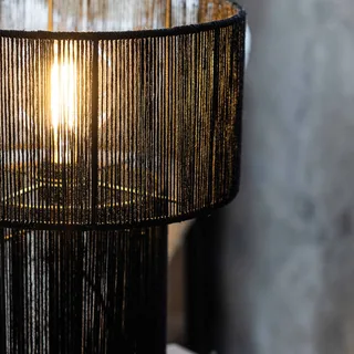 Tafellamp Soga, jute, hoogte 40 cm van Markslöjd in Zwart – productfoto 3 van 3