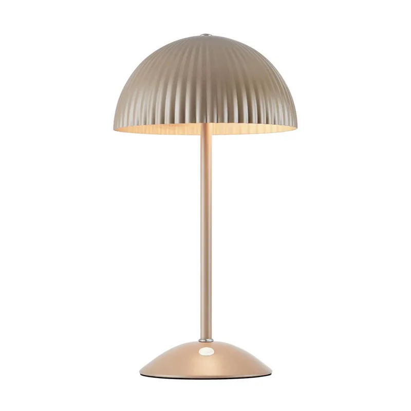 Tafellamp Zin, bruin, ijzer, hoogte 35,5 cm, G9 de Markslöjd en Marron, Transparent – photo produit