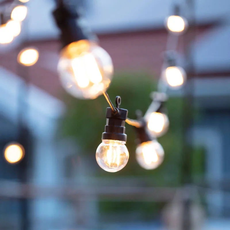 Tuin 24 LED lichtketting Circulair 10-lamps G45 de Markslöjd en Noir, Helder – photo produit 2 sur 2