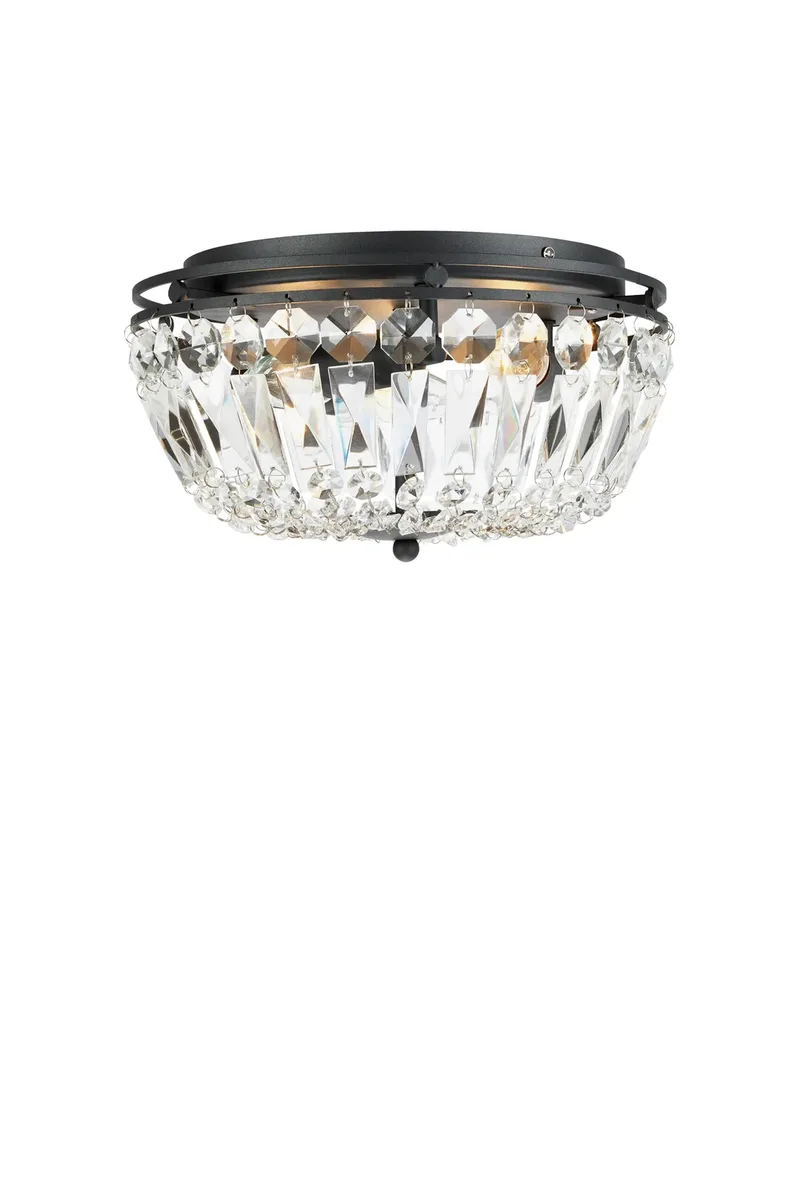 Vasa Kristall Deckenlampe Schwarz de Markslöjd – photo produit
