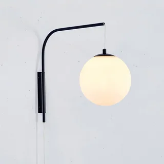 Wandlamp Dione, hoogte 40 cm Stekker fra Markslöjd i Sort, Hvid – produktbillede 2 af 2