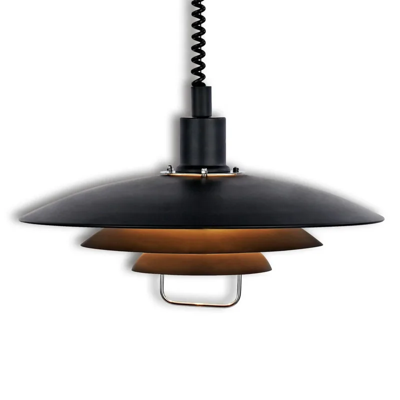 Zwarte hanglamp Kirkenes, in hoogte verstelbaar by Markslöjd in Black, Chrome – product photo 1 of 2