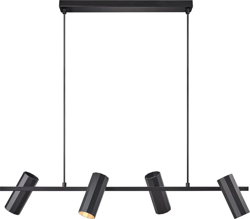 Alanis-4x hanglamp-GU10-zwart by Nordlux in Black – product photo