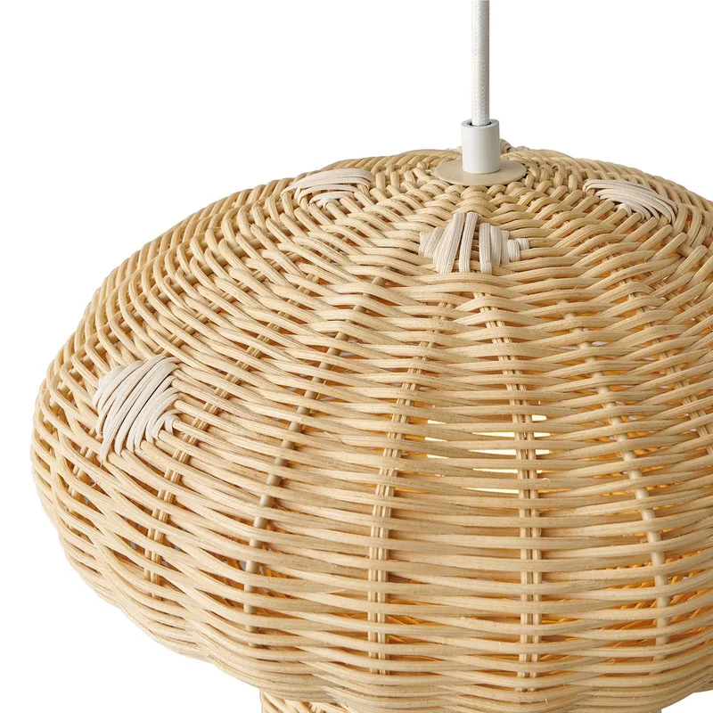 Allie-hanglamp-E27-rotan fra Nordlux i Natur – produktbillede 4 af 4