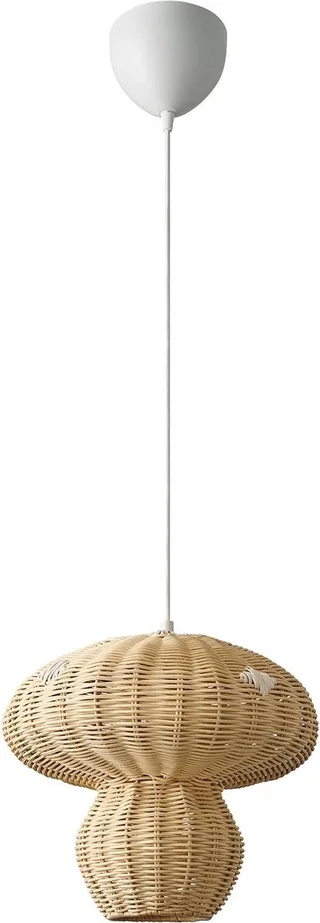 Allie-hanglamp-E27-rotan fra Nordlux i Natur – produktbillede 1 af 4