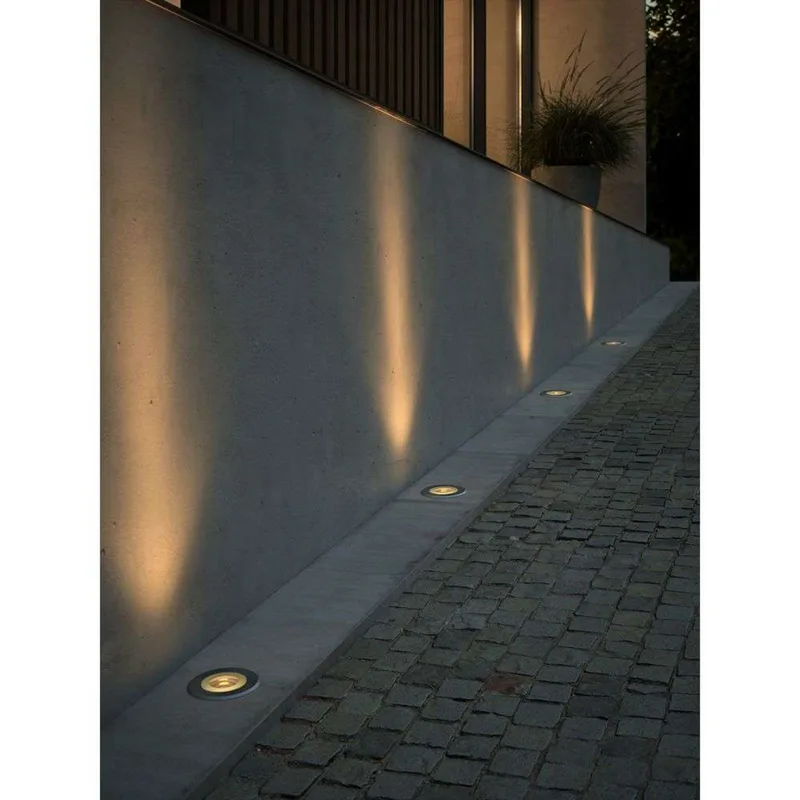 Andor Round Spot à Enterrer Extérieur Stainless Steel de Nordlux – photo produit