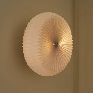 Belloy 40 plafondlamp, papieren plissékap fra Nordlux i Hvid – produktbillede 1 af 5