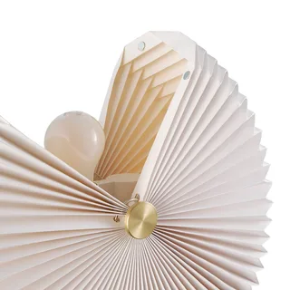 Belloy 40 plafondlamp, papieren plissékap fra Nordlux i Hvid – produktbillede 4 af 5