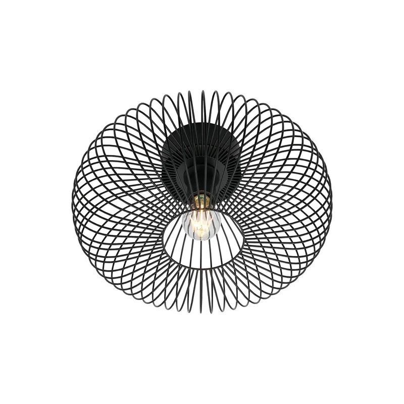 Beroni plafonnier, E27, métal, noir de Nordlux en Noir – photo produit 3 sur 4