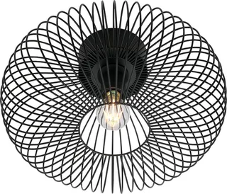 Beroni plafonnier, E27, métal, noir de Nordlux en Noir – photo produit 1 sur 4