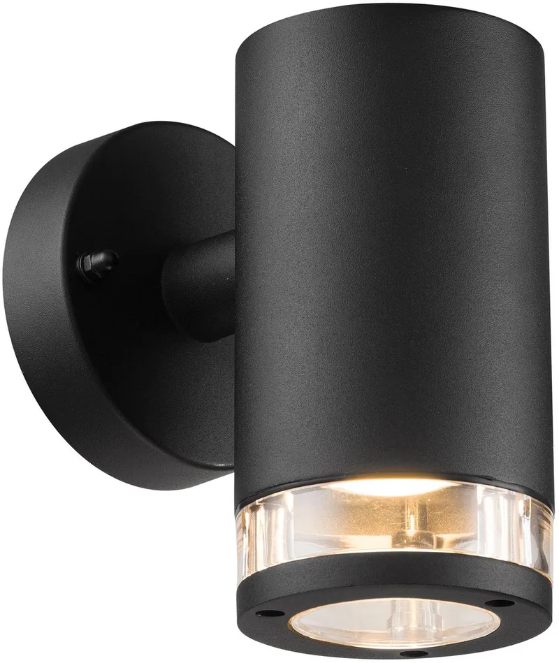 Utomhusvägglampa Birk, 1 lampa svart från Nordlux i Svart – produktbild