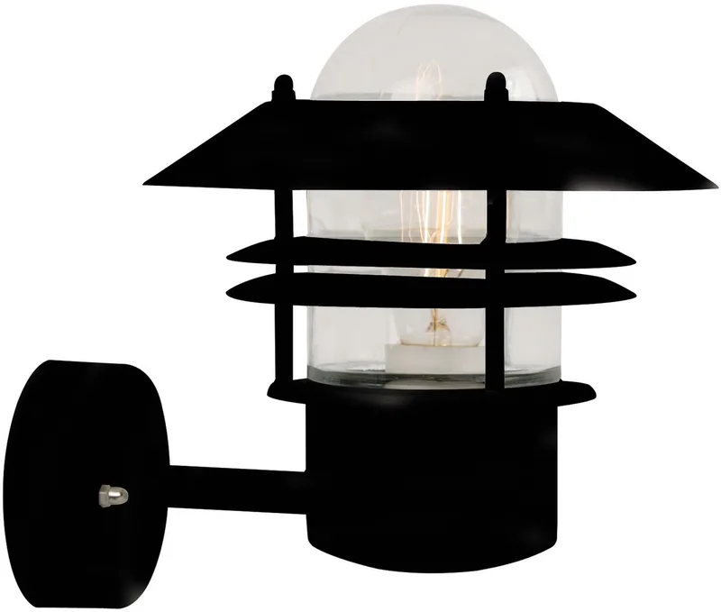 Blokhus-wandlamp-up-E27-zwart by Nordlux in Black – product photo