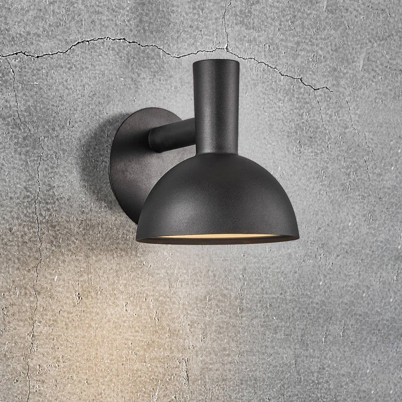 Buitenwandlamp ARKI Ø 20 cm van Nordlux in Zwart – productfoto 2 van 5