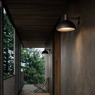Udendørs væglampe Arki sort Ø 35 cm fra Nordlux i Sort – produktbillede 2 af 3