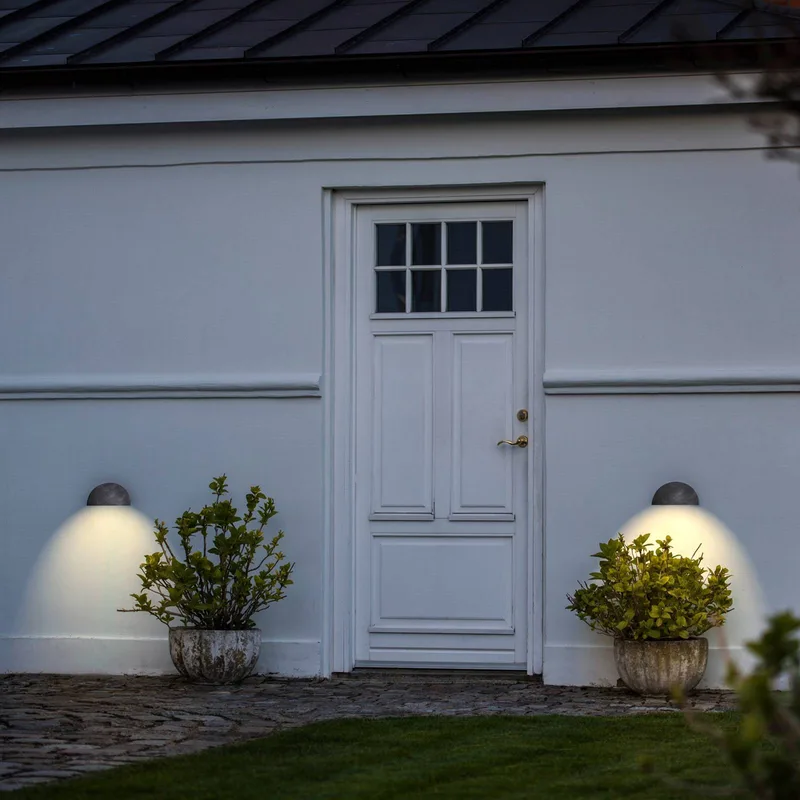 Utomhusvägglampa Bergen, stål från Nordlux i Gegalvaniseerd staal – produktbild 2 av 3