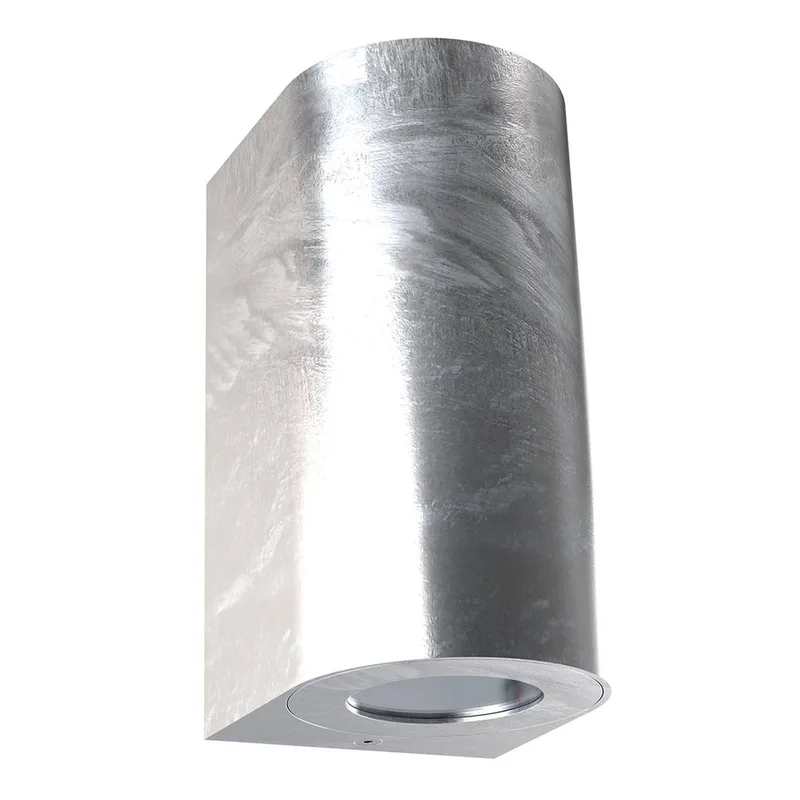 Canto Maxi 2 outdoor wall lamp, galvanised, GU10, 17 cm, IP44 by Nordlux in Verzinkt staal – product photo 3 of 4