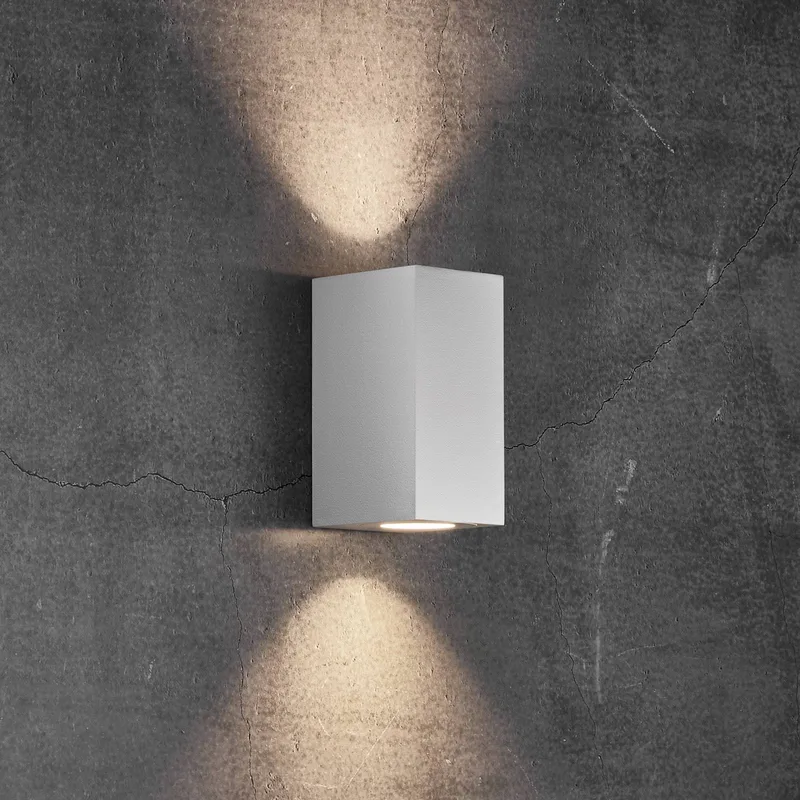 Buitenwandlamp Canto Maxi Kubi 2, 17 cm fra Nordlux i Hvid – produktbillede 1 af 4