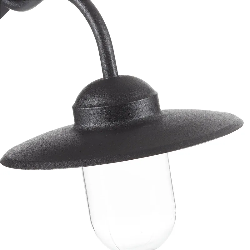 Luxembourg 22671003 Applique extérieure E27 noir de Nordlux en Noir, Transparent – photo produit 3 sur 5