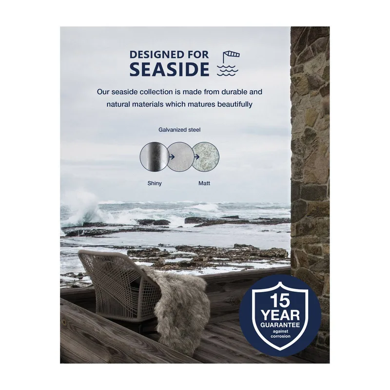 Luxembourg Applique Murale d'Extérieur Galvanised de Nordlux en Zilvergrijs, Transparent – photo produit 3 sur 3
