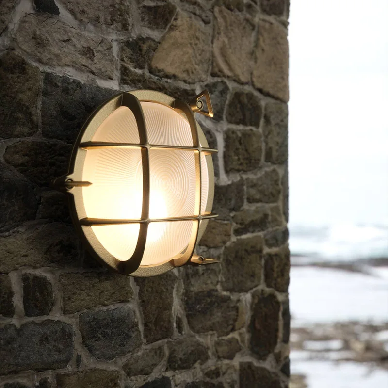Polperro Wandleuchte Brass von Nordlux in Messing, Helder – Produktfoto 2 von 5