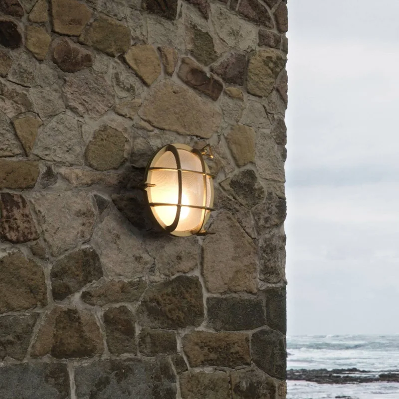 Polperro Wandleuchte Brass von Nordlux in Messing, Helder – Produktfoto 4 von 5