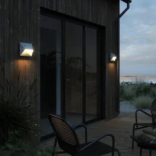 Pontio 27 Applique Murale d'Extérieur Galvanized Steel de Nordlux en Zinkgrijs – photo produit 1 sur 2