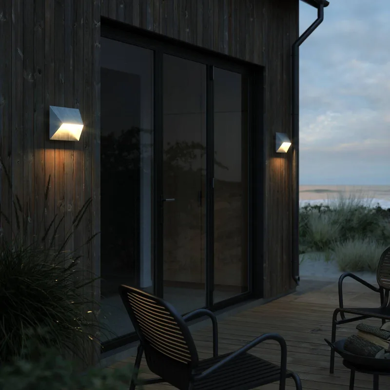 Pontio 27 Applique Murale d'Extérieur Galvanized Steel de Nordlux en Zinkgrijs – photo produit 1 sur 2