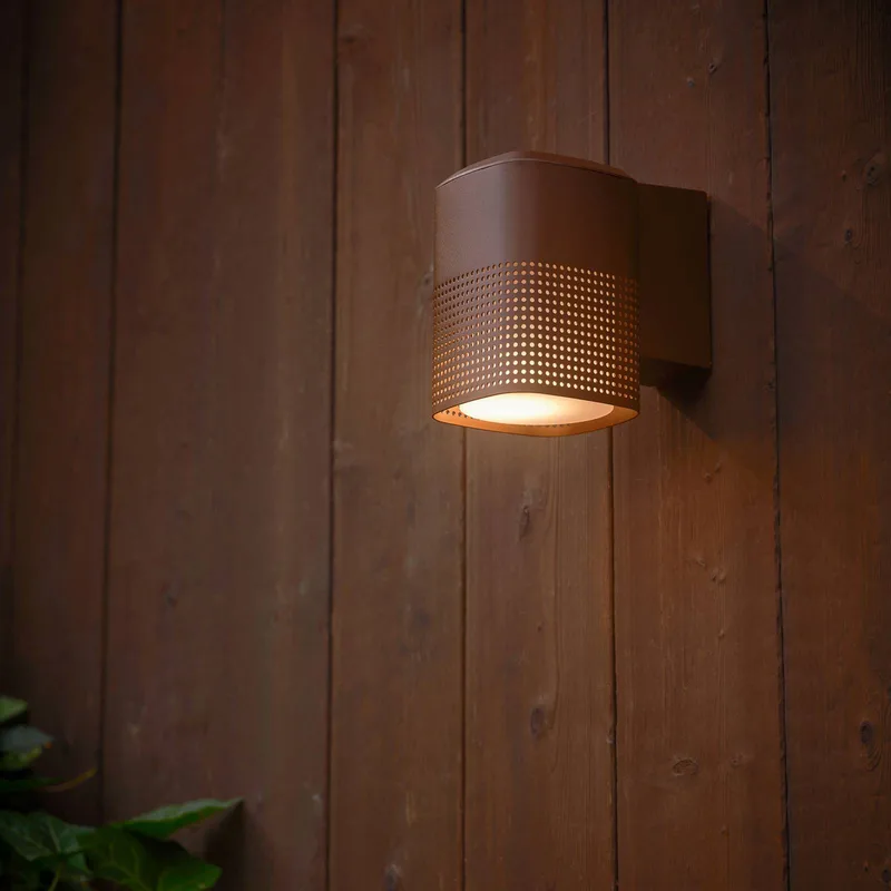 Buitenwandlamp Sidara Seaside, IP54, E27 de Nordlux en Marron – photo produit 5 sur 5
