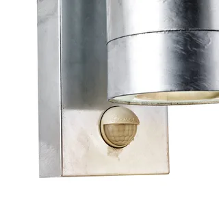 Tin Maxi Extérieur Applique Murale w/Capteur Galvanise Acier de Nordlux en Zink – photo produit 5 sur 5