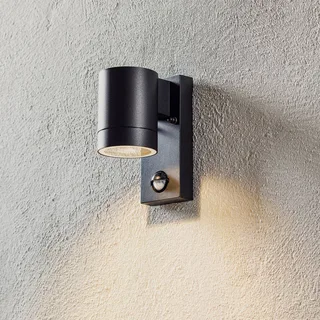 Buitenwandlamp Tin Maxi sensor van Nordlux in Zwart – productfoto 1 van 5