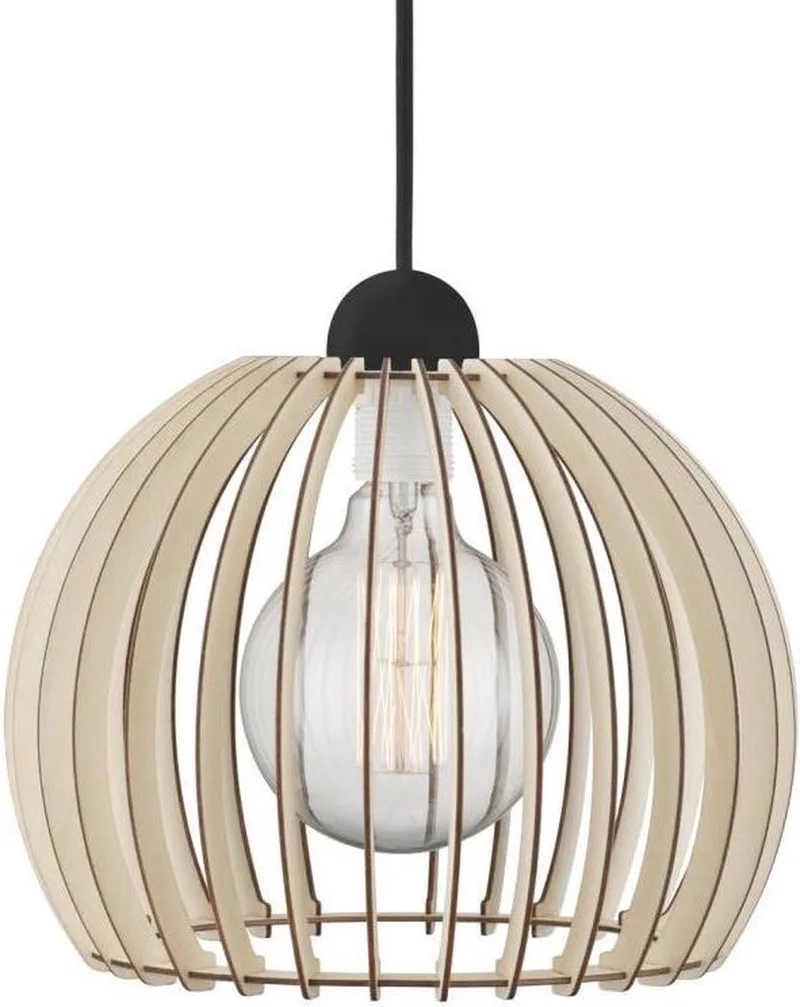 Chino 30-hanglamp-E27-blank hout fra Nordlux i Natur – produktbillede