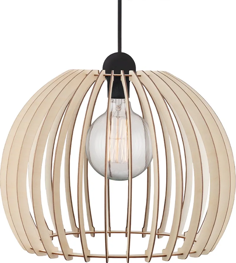 Chino 40-hanglamp-E27-blank hout fra Nordlux i Natur – produktbillede