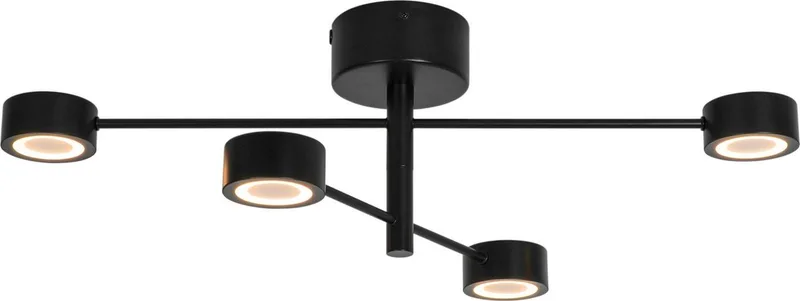 Dimbar LED-Takspotlight Clyde från Nordlux i Svart – produktbild 1 av 5