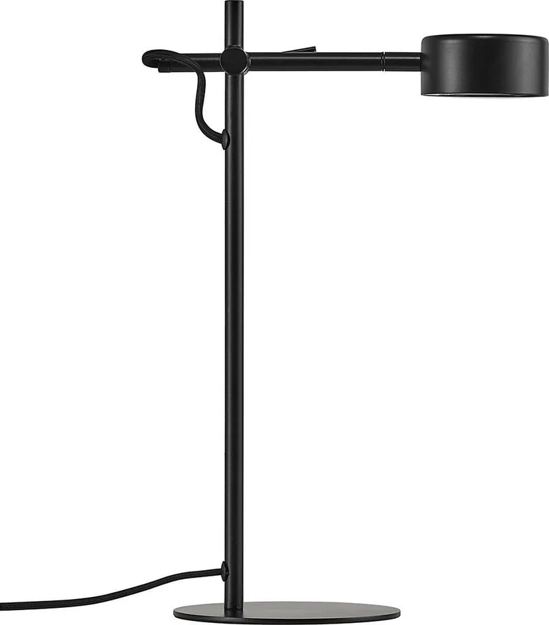 Dimbar LED-skrivbordslampa Clyde från Nordlux i Svart – produktbild 1 av 5