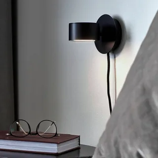 Petite applique murale LED Clyde de Nordlux en Noir – photo produit 2 sur 4