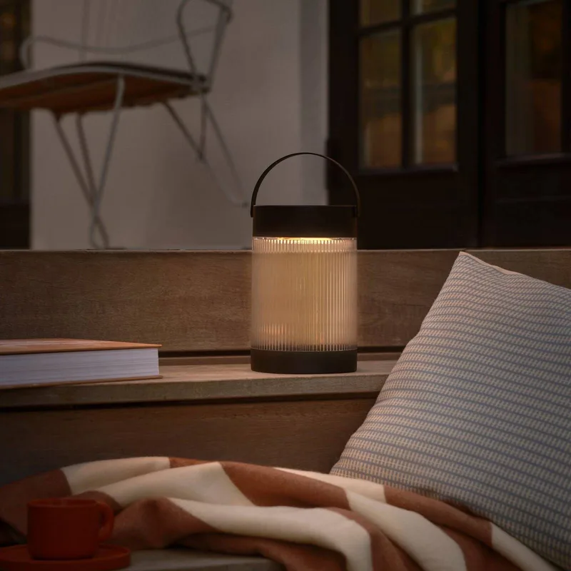 Coupar bordlampe, solcelle, LED modul fra Nordlux i Sort – produktbillede 3 af 5