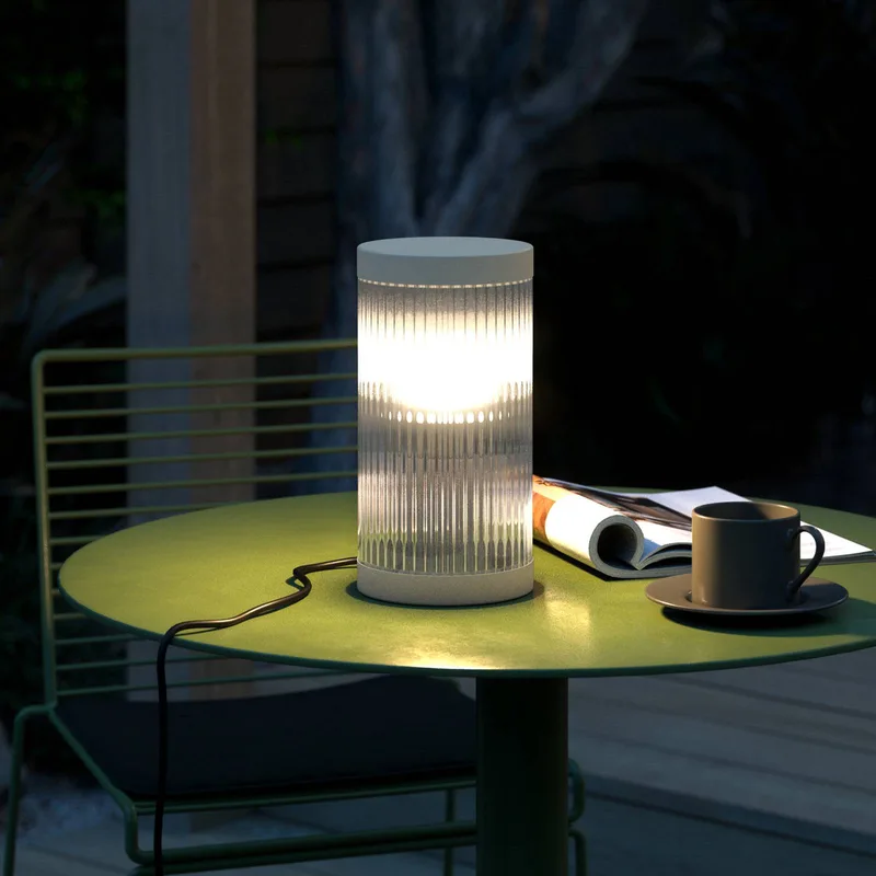 Tischlampe Coupar für den Außenbereich, sand von Nordlux in Zand, Transparent – Produktfoto 1 von 2