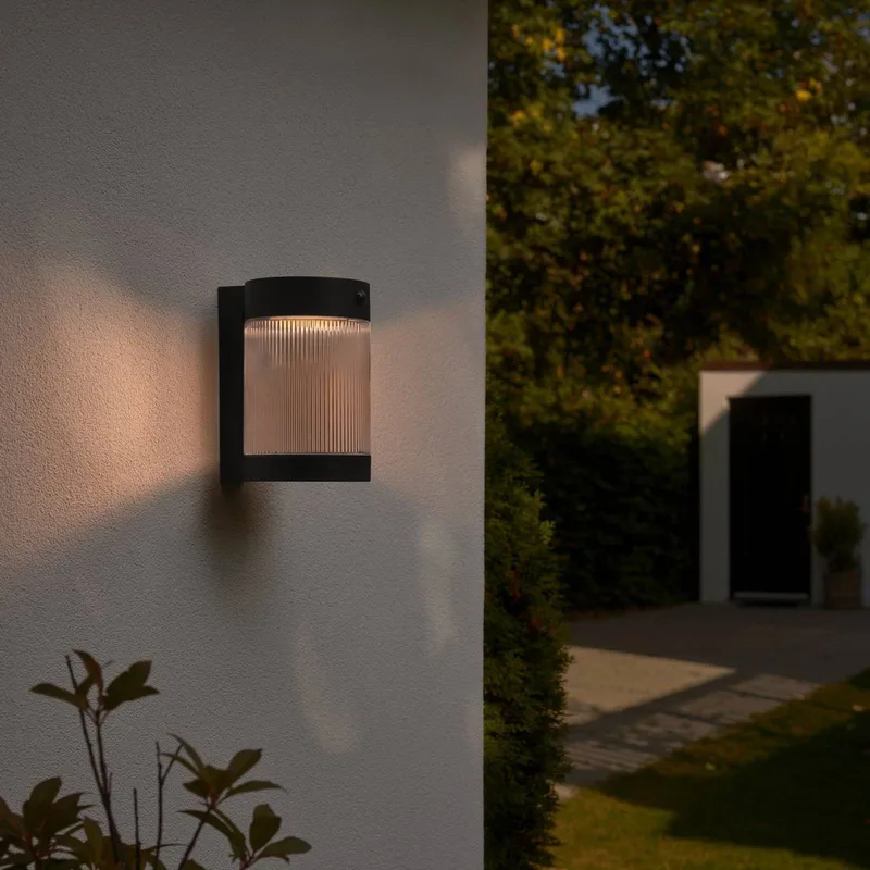 Coupar væglampe, solcelle, LED modul fra Nordlux i Sort – produktbillede 2 af 5