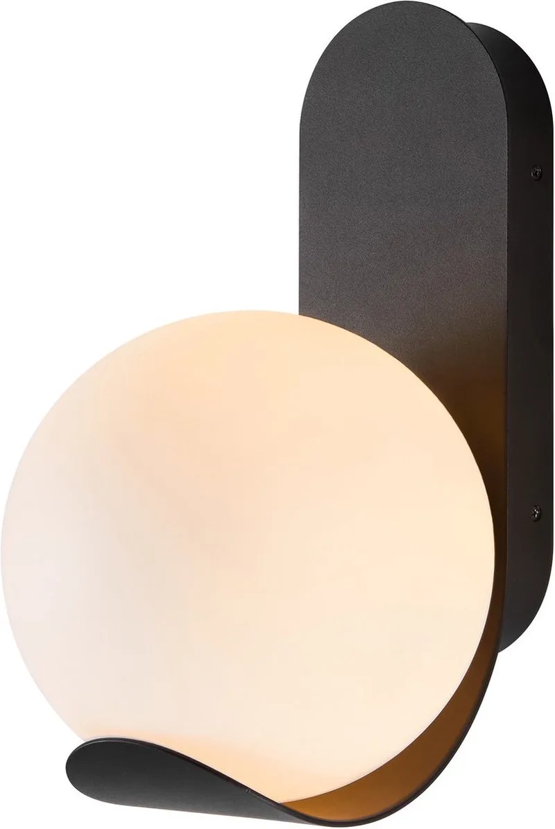 Dalius-wandlamp-E27-zwart fra Nordlux i Sort – produktbillede 1 af 4