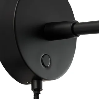 Darci kurze Wandleuchte, Ausladung 33,5 cm von Nordlux in Schwarz – Produktfoto 3 von 4