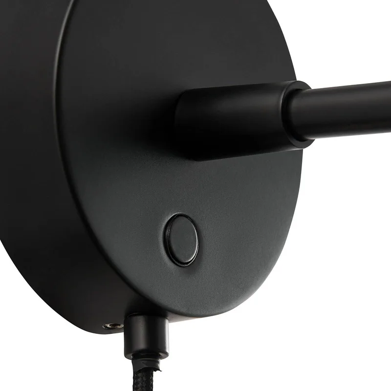 Darci kurze Wandleuchte, Ausladung 33,5 cm von Nordlux in Schwarz – Produktfoto 3 von 4