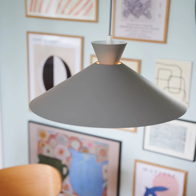 Dial hanglamp met metalen kap, Ø 45 cm från Nordlux i Grå – produktbild 3 av 3