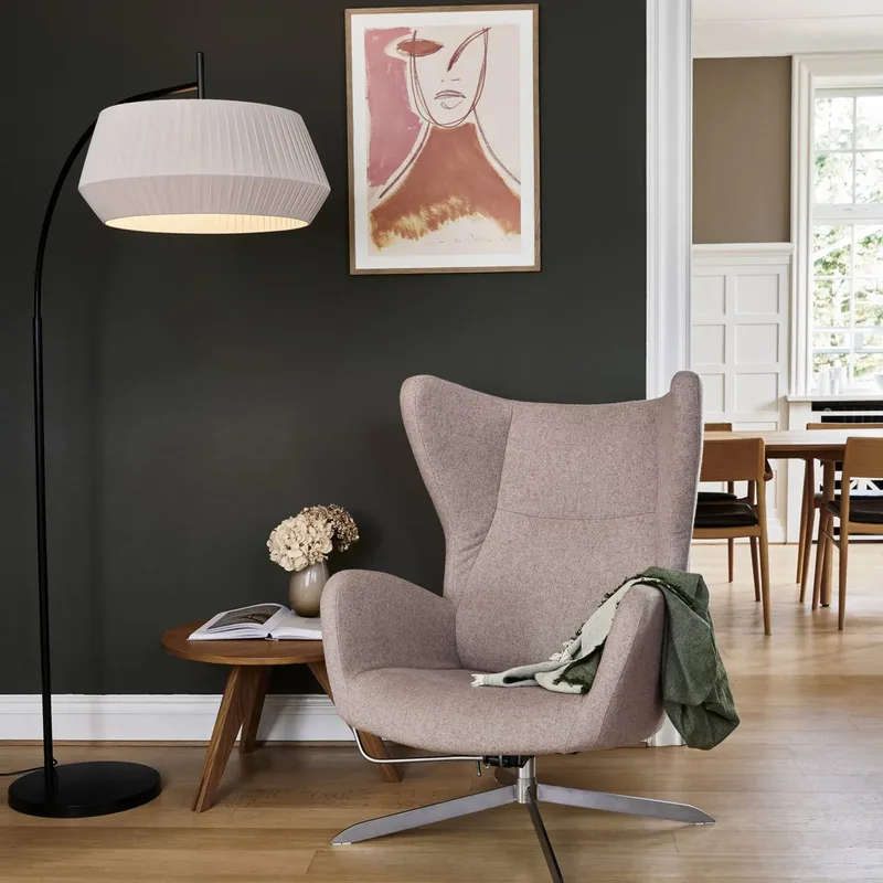 Dicte Stehleuchte, Textil, E27, weiß von Nordlux in Weiß – Produktfoto 2 von 3
