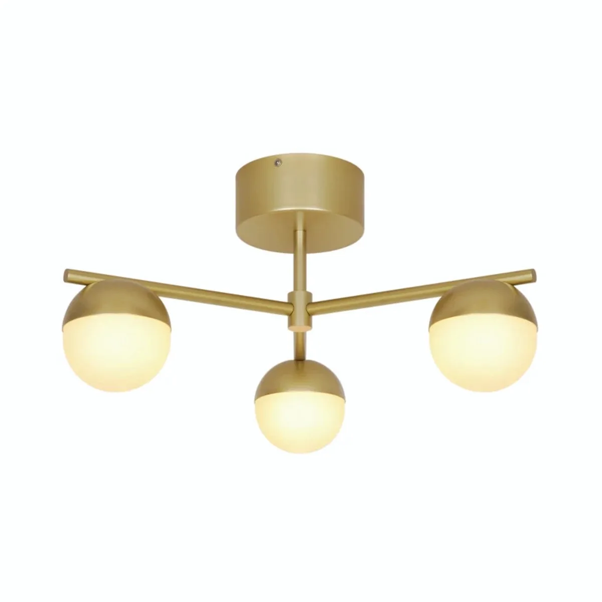 Doos 2x Nordlux Contina LED Plafondlamp | 3x G9 Max 5W | Dimbaar by Nordlux in Brass – product photo